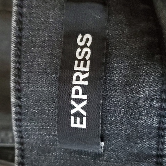 Express Black Super High Rise Stretch+ Denim Legging Women 4S - Picture 5 of 12